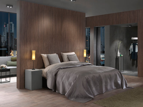 Yellow Sprei Victoria Classic Anthracite - 100% Polyester