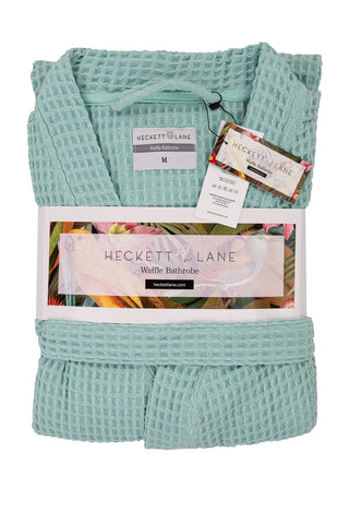 Heckettlane Badjas Wafel Sea Green 65% Gerecycled Katoen 35% Andere Vezels