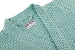 Badjas Wafel Sea Green 65% Gerecycled Katoen 35% Andere Vezels