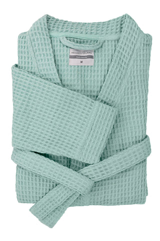 Heckettlane Badjas Wafel Sea Green 65% Gerecycled Katoen 35% Andere Vezels
