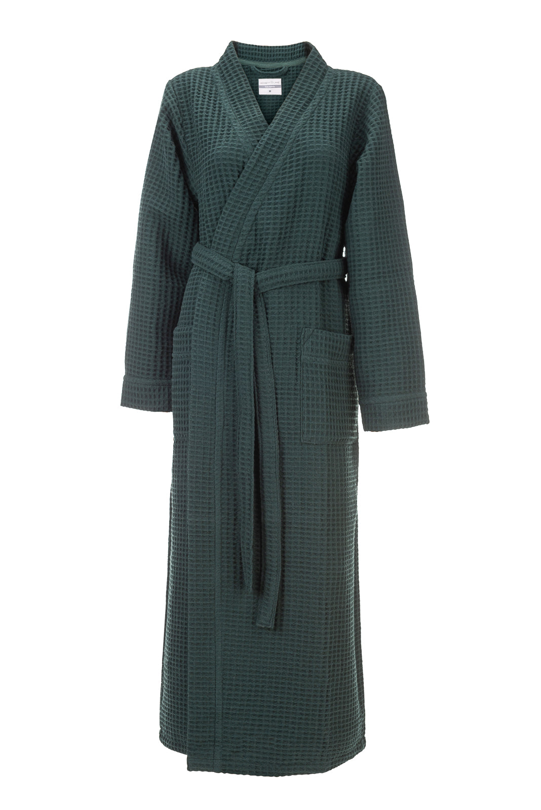 Heckettlane Badjas Wafel Army Green 65% Gerecycled Katoen 35% Andere Vezels