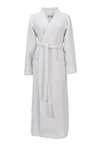 Heckettlane Badjas Wafel Super White 65% Gerecycled Katoen 35% Andere Vezels