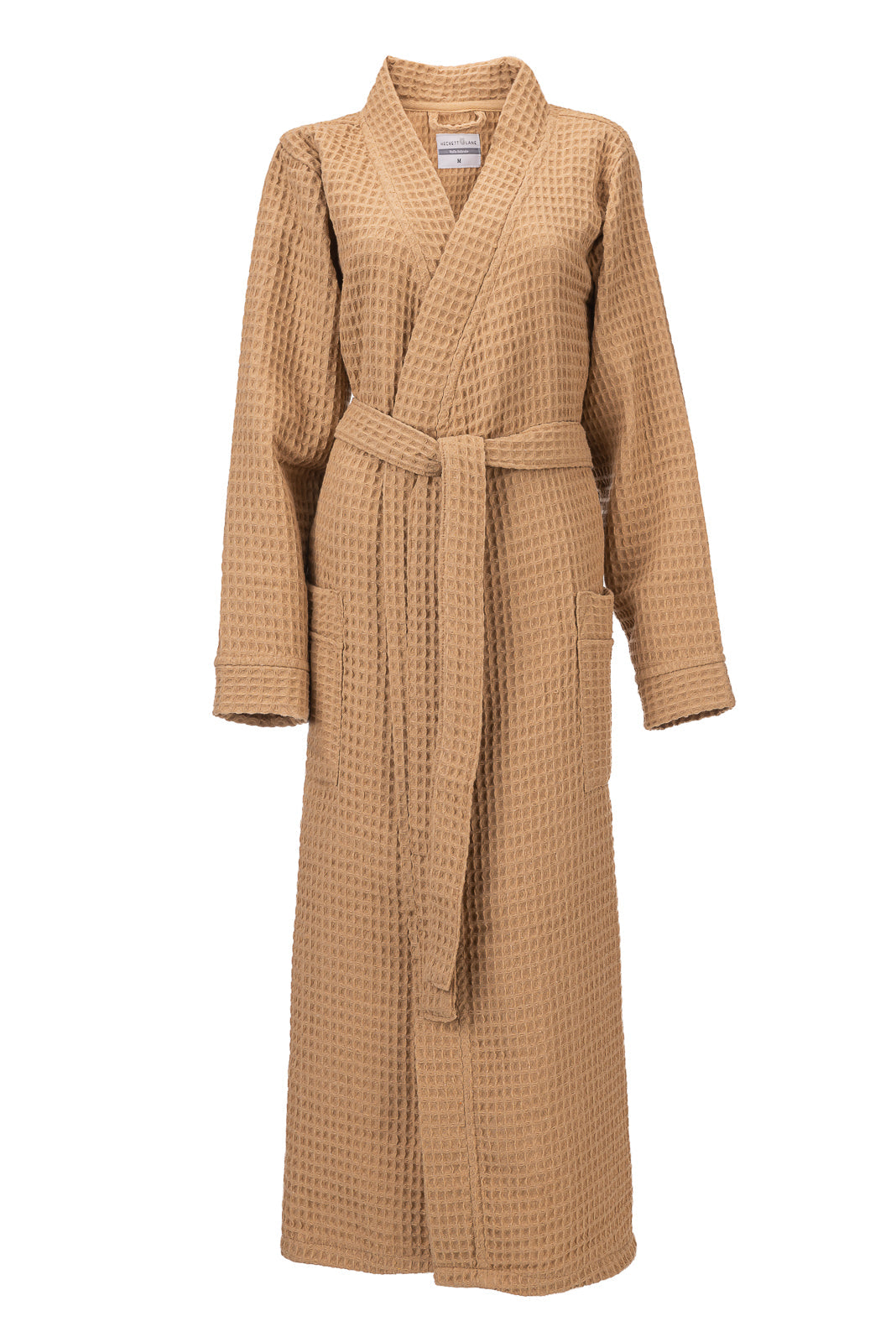 Heckettlane Badjas Wafel Pale Khaki 65% Gerecycled Katoen 35% Andere Vezels