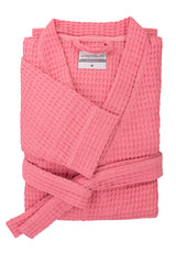 Badjas Wafel Baby Pink 65% Gerecycled Katoen 35% Andere Vezels