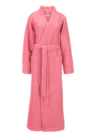 Heckettlane Badjas Wafel Baby Pink 65% Gerecycled Katoen 35% Andere Vezels