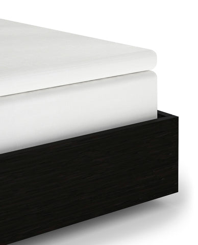 Heckettlane Topper Hoeslaken Elementi White - 100% Katoen-Satijn