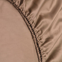 Hoeslaken Satinado   Praline Brown - 100% Cotton Satin