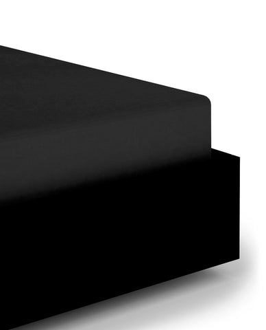 Heckettlane Hoeslaken Elementi Moonless Black - 100% Katoen-Satijn