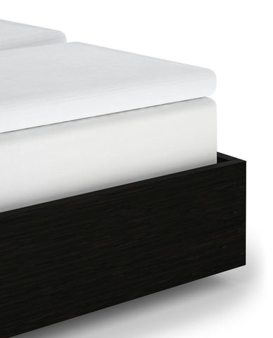 Heckettlane Split-Topper Hoeslaken Elementi White - 100% Katoen-Satijn