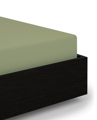 Heckettlane Hoeslaken Elementi Laurel Green - 100% Katoen-Satijn