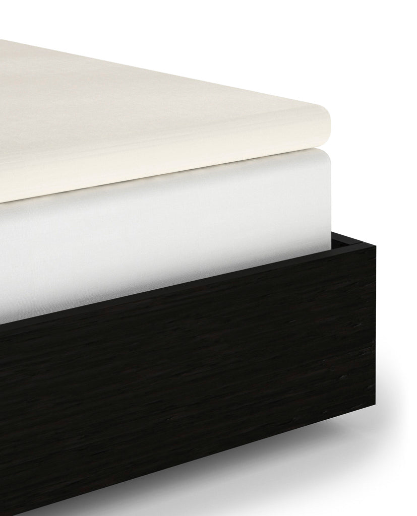 Heckettlane Topper Hoeslaken Elementi Off-White - 100% Katoen-Satijn