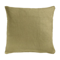 Kussensloop Wafel Olive Green - 100% Katoen