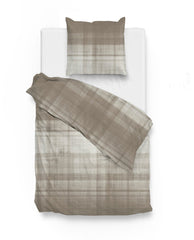 Dekbedovertrek Marley Rock Taupe - 100% Katoen-Flanel