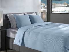 Dekbedovertrek Vafala Ice Blue - Katoen-Percale