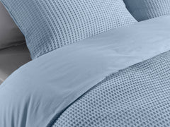 Dekbedovertrek Vafala Ice Blue - Katoen-Percale