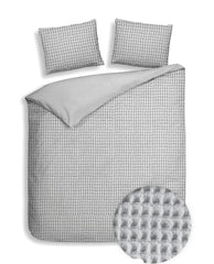 Dekbedovertrek Vafala Melange Grey - Katoen-Percale