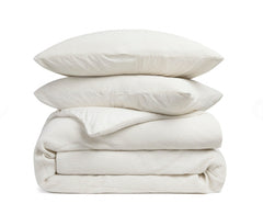 Dekbedovertrek Vafala Ivory White - Katoen-Percale