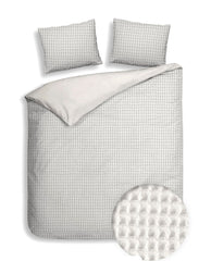 Dekbedovertrek Vafala Ivory White - Katoen-Percale