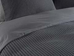 Dekbedovertrek Vafala Steel Grey - Katoen-Percale