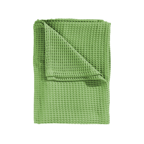 Heckettlane Sprei Wafel Apple Green - 65% Gerecycled Katoen 35% Andere Vezels