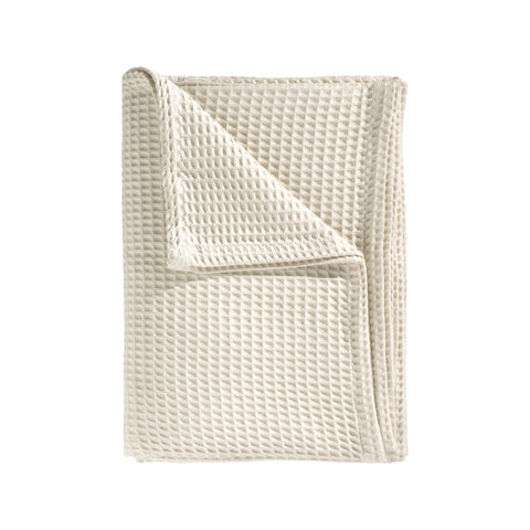 Heckettlane Sprei Wafel Ivory White - 65% Gerecycled Katoen 35% Andere Vezels