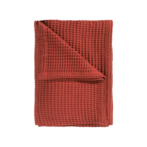 Heckettlane Sprei Wafel Kavi Orange - 65% Gerecycled Katoen 35% Andere Vezels