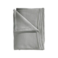 Sprei Wafel Melange Grey - Gerecycled Katoen