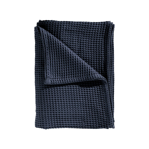 Heckettlane Sprei Wafel Navy Blue - 65% Gerecycled Katoen 35% Andere Vezels