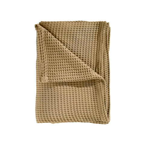 Heckettlane Sprei Wafel Pale Khaki - 65% Gerecycled Katoen 35% Andere Vezels