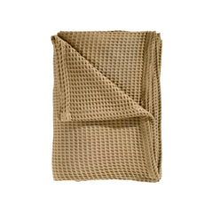 Sprei Wafel Pale Khaki - Gerecycled Katoen