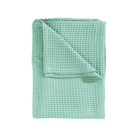 Heckettlane Sprei Wafel Sea Green - 65% Gerecycled Katoen 35% Andere Vezels