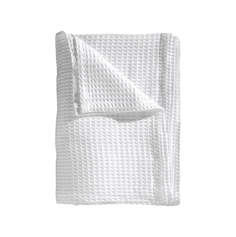 Heckettlane Sprei Wafel Super White - 65% Gerecycled Katoen 35% Andere Vezels