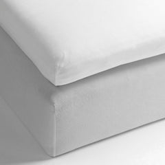 Hoeslaken Percale Topper Optic White - 100% Katoen-Perkal